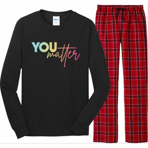 Dear Person Behind Me The World Is A Better Place With You Cute Gift Long Sleeve Pajama Set