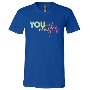 Dear Person Behind Me The World Is A Better Place With You Cute Gift V-Neck T-Shirt