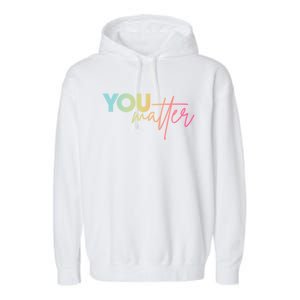 Dear Person Behind Me The World Is A Better Place With You Cute Gift Garment-Dyed Fleece Hoodie