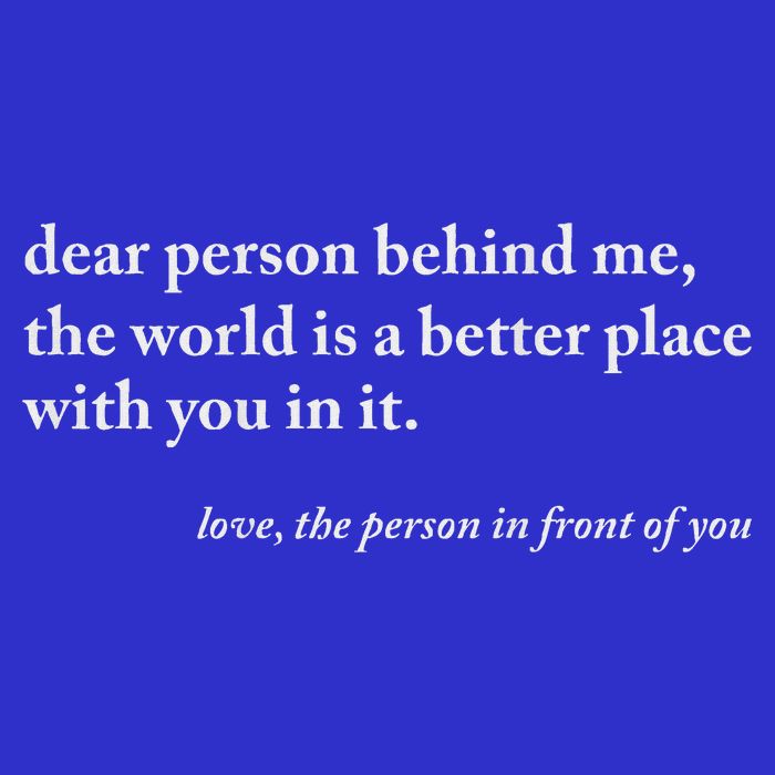 Dear Person Behind Me World Is A Better Place You Are Enough 16 in Basic Backpack
