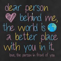 Dear Person Behind Me The World Is A Better Place With You Trucker Hat
