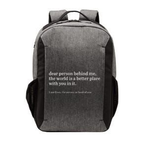 Dear Person Behind Me Personalised Be Kind Message Vector Backpack