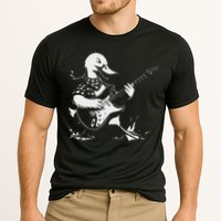 Duck Playing Bass Guitar For Animal Playing Guitar Cooling Performance Crew T-Shirt