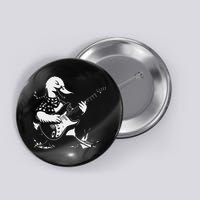 Duck Playing Bass Guitar For Animal Playing Guitar Button