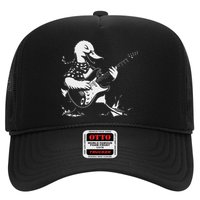 Duck Playing Bass Guitar For Animal Playing Guitar Hat