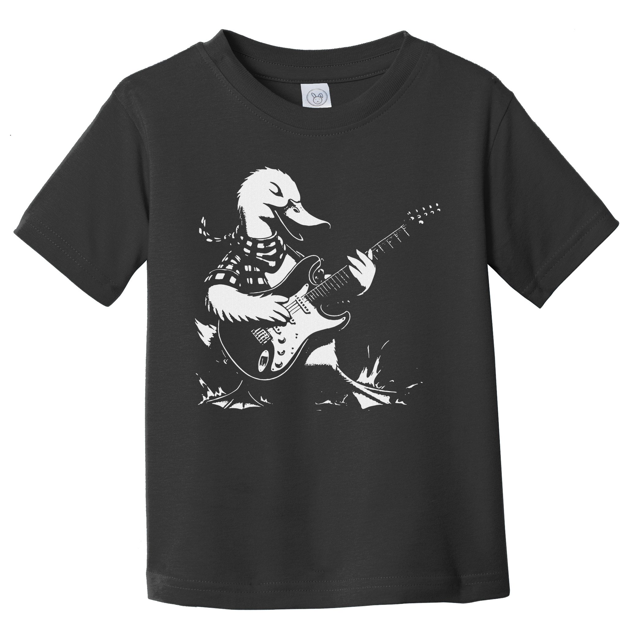 Duck Playing Bass Guitar For Animal Playing Guitar Toddler T-Shirt