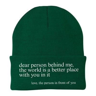 Dear Person Behind Me Knit Cap Winter Beanie