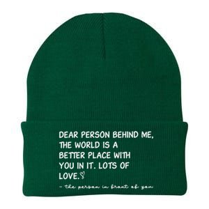 Dear Person Behind Me Aesthetic Be Kind Knit Cap Winter Beanie