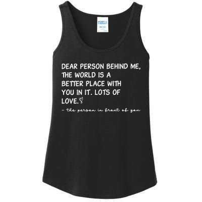 Dear Person Behind Me Aesthetic Be Kind Ladies Essential Tank