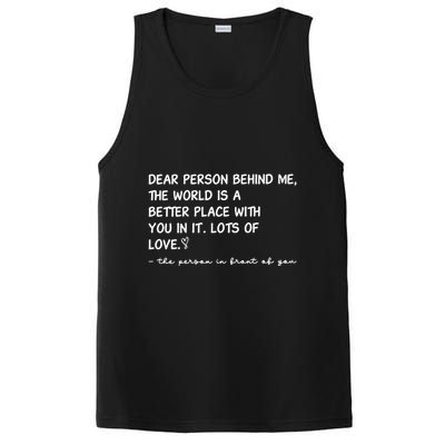 Dear Person Behind Me Aesthetic Be Kind PosiCharge Competitor Tank