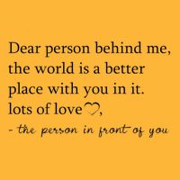 Dear Person Behind Me The World Is A Better Place With You Pom Pom 12in Knit Beanie