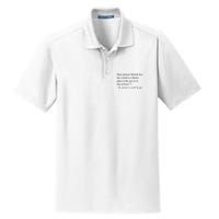Dear Person Behind Me The World Is A Better Place With You Dry Zone Grid Polo