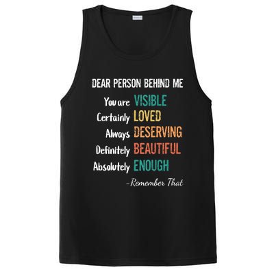 Dear Person Behind Me Visible Loved Deserving Beautiful PosiCharge Competitor Tank