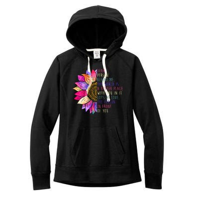 Dear Person Behind Me The World Is A Better Place With You In It Women's Fleece Hoodie