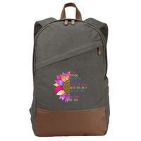 Dear Person Behind Me The World Is A Better Place With You In It Cotton Canvas Backpack