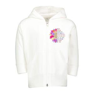 Dear Person Behind Me The World Is A Better Place With You In It Toddler Zip Fleece Hoodie