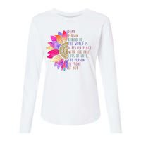 Dear Person Behind Me The World Is A Better Place With You In It Womens Cotton Relaxed Long Sleeve T-Shirt