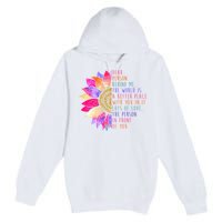 Dear Person Behind Me The World Is A Better Place With You In It Premium Pullover Hoodie