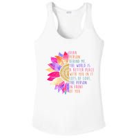 Dear Person Behind Me The World Is A Better Place With You In It Ladies PosiCharge Competitor Racerback Tank
