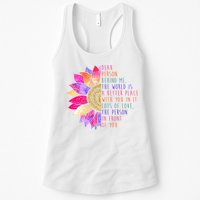 Dear Person Behind Me The World Is A Better Place With You In It Womens Tank Top