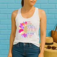 Dear Person Behind Me The World Is A Better Place With You In It Womens Tank Top