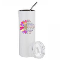 Dear Person Behind Me The World Is A Better Place With You In It Stainless Steel Tumbler