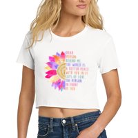 Dear Person Behind Me The World Is A Better Place With You In It Crop Top