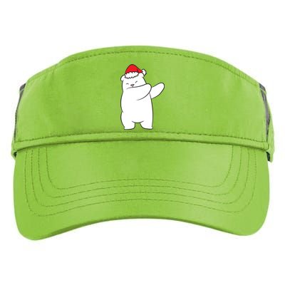 Dabbing Polar Bear Santa Hat Christmas Hat Polar Bear Funny Gift Adult Drive Performance Visor