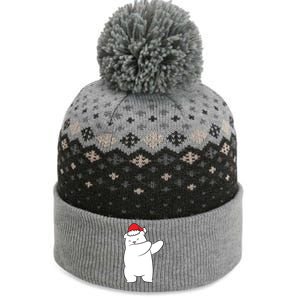 Dabbing Polar Bear Santa Hat Christmas Hat Polar Bear Funny Gift The Baniff Cuffed Pom Beanie