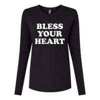 Dawn Pollard Bless Your Heart Womens Cotton Relaxed Long Sleeve T-Shirt