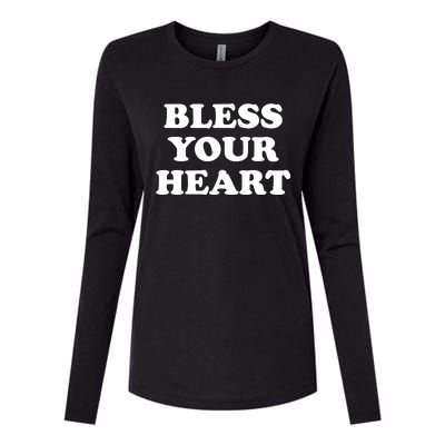 Dawn Pollard Bless Your Heart Womens Cotton Relaxed Long Sleeve T-Shirt