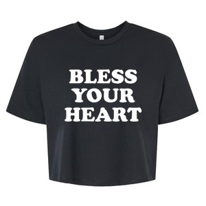 Dawn Pollard Bless Your Heart Bella+Canvas Jersey Crop Tee