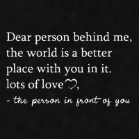 Dear Person Behind Me On Back To The Person Behind Me Ladies PosiCharge Tri-Blend Wicking Tank