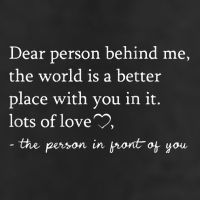 Dear Person Behind Me On Back To The Person Behind Me Beanie