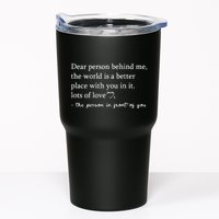 Dear Person Behind Me On Back To The Person Behind Me Tumbler