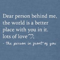 Dear Person Behind Me On Back To The Person Behind Me Garment-Dyed Sweatshirt