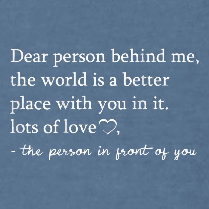 Dear Person Behind Me On Back To The Person Behind Me Garment-Dyed Sweatshirt
