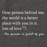 Dear Person Behind Me On Back To The Person Behind Me Vector Backpack