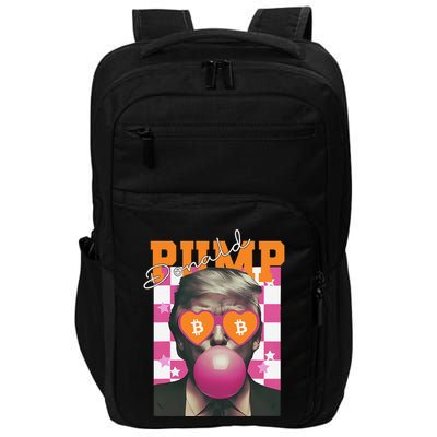 Donald Pump Bitcoin Funny Trump Pin.K Gum 2024 Crypto Impact Tech Backpack