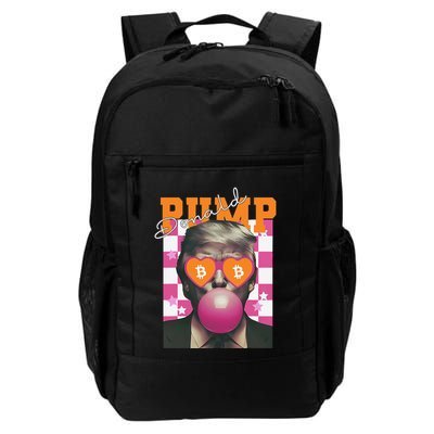 Donald Pump Bitcoin Funny Trump Pin.K Gum 2024 Crypto Backpack