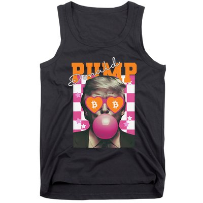 Donald Pump Bitcoin Funny Trump Pin.K Gum 2024 Crypto Tank Top