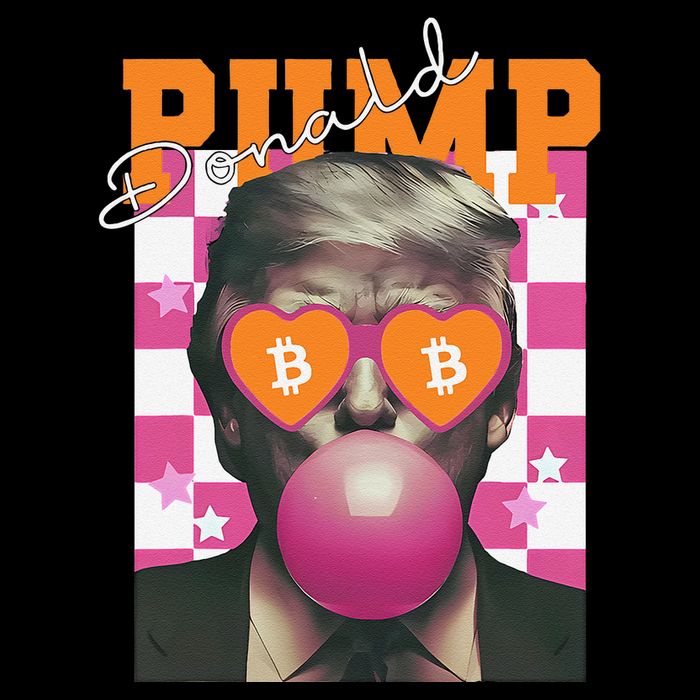 Donald Pump Bitcoin Funny Trump Pin.K Gum 2024 Crypto Short Acrylic Beanie