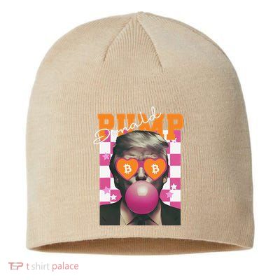 Donald Pump Bitcoin Funny Trump Pin.K Gum 2024 Crypto Sustainable Beanie