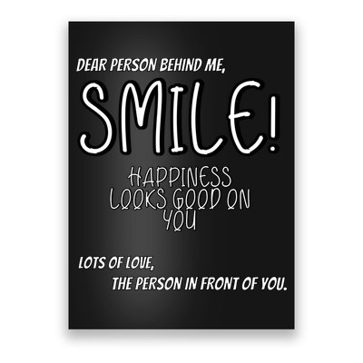 Dear Person Behind Me Hoodie Quote Hoodies Poster