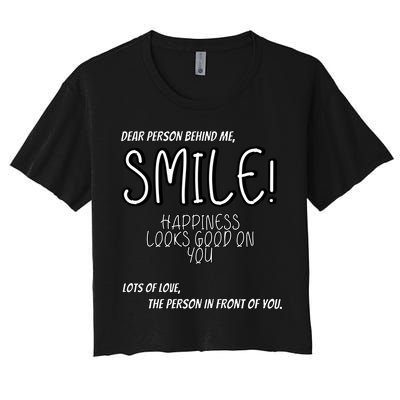 Dear Person Behind Me Hoodie Quote Hoodies Crop Top
