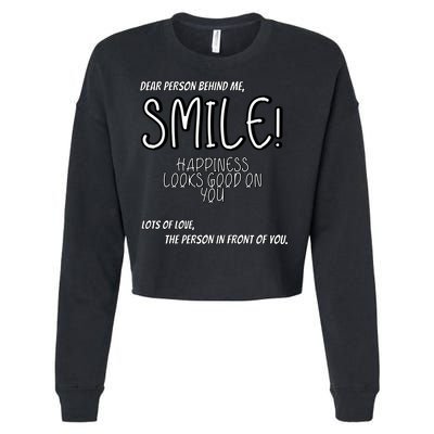 Dear Person Behind Me Hoodie Quote Hoodies Cropped Pullover Crew