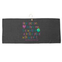 Dear Person Behind Me The World Is A Better Place With You Large Microfiber Waffle Golf Towel