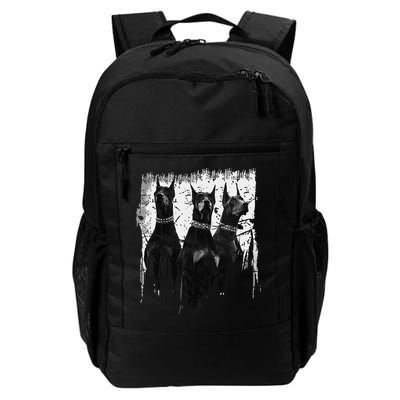 Doberman Pinscher Black and White Dog Lovers Backpack