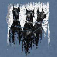 Doberman Pinscher Black and White Dog Lovers Garment-Dyed Sweatshirt