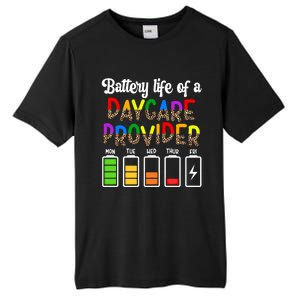 Daycare Provider Battery Life Daycare Teacher Day Gift Tall Fusion ChromaSoft Performance T-Shirt